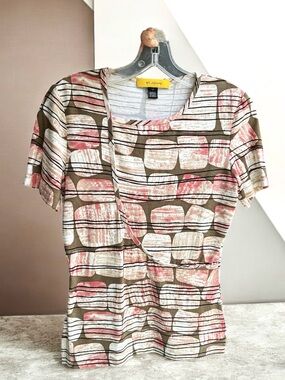 🆕 ST. John Multicolored Top Short Sleeve